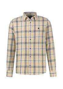Karohemd Lerros "Legeres Karohemd aus hochwertiger Baumwolle", Herren, Gr. XXL, Normalgr&ouml;&szlig;en, beige (gravel beige), 100% Baumwolle, Hemden Karohemd