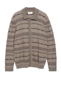 Big & Tall Sizes - s.Oliver - Extra-long cardigan with pattern and texture - 3XT