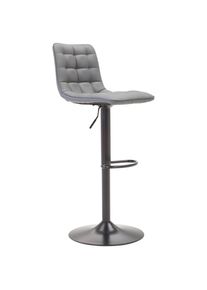 Livetastic Barhocker, Grau, Schwarz, Metall, Textil, F&uuml;llung: Schaumstoff, Drehteller, 42x109.5x52 cm, Sitzfl&auml;che 360&deg; drehbar, Esszimmer, Barm&ouml;bel, Barhocker