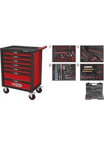 Werkstattwagen RACINGline, mit 515 Premium-Werkzeugen, 7 Schubladen KS Tools