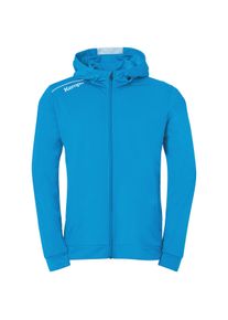 Trainingsjacke Kempa "Trainingsjacke PLAYER HOOD JACKET Kids", Jungen, Gr. 128, blau (Kempablau, wei&szlig;), Obermaterial: 100% Polyester PES., Jacken Trainingsjacke