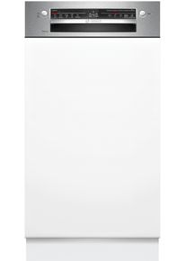 Bosch teilintegrierbarer Geschirrsp&uuml;ler "SPI2HKS02E", Energieeffizienz: D, wei&szlig; (geb&uuml;rsteter stahl), B:44,8cm H:81,5cm T:57,3cm, Geschirrsp&uuml;ler, Extra Dry f&uuml;r gr&uuml;ndliches Trocknen und h&ouml;henverstellbarer Oberkorb, teilintegrierbarer Geschirrsp&uuml;ler