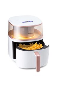 Klarstein Air Bloom, forr&oacute;levegős fritőz, 1500 W, 7,5 l, 16 program, gőz&ouml;lő funkci&oacute;val