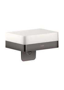 Hansgrohe Axor Lotionspender 42819330 mit Ablage, Glas, polished black chrome