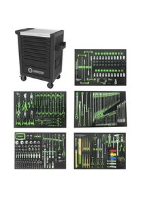 Werkstattwagen COMPETITION, mit 341 Premium-Werkzeugen, 8 Schubladen KS Tools