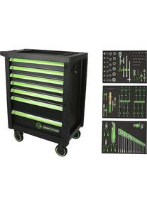 Werkstattwagen COMPETITION, mit 119 Premium-Werkzeugen, 7 Schubladen KS Tools