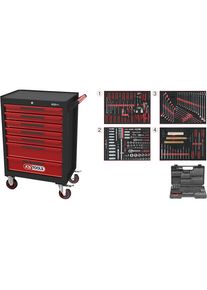 Werkstattwagen ECOline, mit 515 Premium-Werkzeugen, 7 Schubladen KS Tools