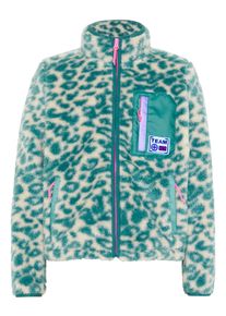 Fleecejacke Chiemsee, M&auml;dchen, Gr. 134/140, gr&uuml;n (birch), 100% Polyester, regular fit, ohne Ausschnitt, elastischer Bund, Jacken Fleecejacke, - aus kuschelig w&auml;rmendem Sherpa Fleece