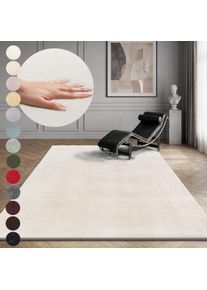 Teppich OTTO HOME "Arabell, Kunstfellteppich, Felloptik, waschbar" Gr. 44, beige (natur), B:160cm H:16mm L:220cm, Polyester, Teppiche, Teppich, flauschig, kuschelig, Anti-Rutsch-Unterseite, Wohnzimmer, Schlafzimmer, Topseller