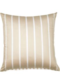 Kissenbezug Janine "modernclassic 39028-28", beige (naturell), B:80cm L:80cm, Mako-Satin, Obermaterial: 100% Baumwolle, Kissenbez&uuml;ge, Kissenbezug, mit Rei&szlig;verschluss
