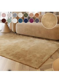 Hochflor-Teppich Esprit "Alice ESP-4377, Kunstfell", beige, B:40cm H:25mm L:60cm, Kunstfaser, Teppiche, Hochflor-Teppich, Kaninchenfell-Haptik, besonders weich und dicht, f&uuml;r alle R&auml;ume