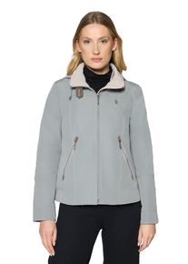Outdoorjacke Gil Bret, Damen, Gr. 46, grau (desert sage), Web, Obermaterial: 100% Polyester, unifarben, regular fit normal, Jacken Outdoorjacke, mit Kapuze