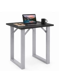 Bartisch Vcm "Holz Bartisch Stehtisch Tisch Tresen Xona 80x50 cm", schwarz (silber, anthrazit), B:80cm T:50cm, Tische, Bartisch