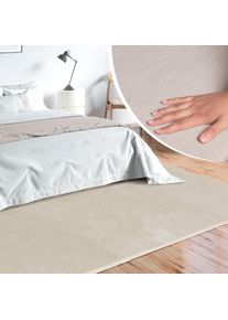 Teppich MERINOS "Loft 37, Kunstfellteppich", beige, B:80cm H:16mm L:150cm, Polyester, Teppiche, Teppich, weich und kuschelig, Fell Haptik, Anti-Rutsch-Unterseite