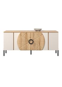M&Ouml;BELIX M&ouml;belix , Eichefarben, Kaschmir , Holzwerkstoff , 160x71.9x37.5 cm ,