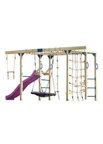 Ambia Garden , Blau, Braun, Lila , Holz, Kunststoff , Zeder , 196.2x205x522.5 cm , Gr&uuml;ner Punkt, EN 71, Europ&auml;ischer Sicherheitsstandard, FSC 100% ,