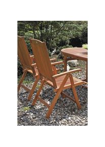 Gardenson , Eukalyptusholzfarben , Holz , Eukalyptusholz , Hartholz , 58x110x65 cm , klappbar, wetterbest&auml;ndig, inklusive Armlehnen, faltbar ,