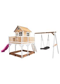 M&Ouml;BELIX M&ouml;belix , Braun, Lila, Wei&szlig; , Holz , Hemlocktanne , 613x291x277 cm , FSC 100%, CE, EN 71 ,