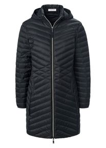 Peter Hahn - Daunen-Long-Steppjacke, schwarz, Gr. 48, Kunstfaser
