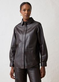 Camicia in nappa d'agnello, Marrone, Taglia 54, bonprix