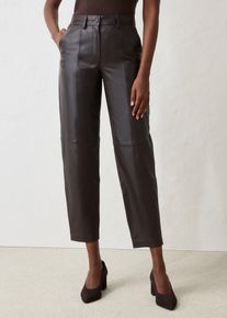 Pantaloni in nappa d'agnello, Marrone, Taglia 50, bonprix