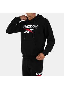 Kapuzensweatshirt Reebok "TRENT 2 COL LOGO HOODY", Herren, Gr. XL, schwarz, Obermaterial: 60% Baumwolle, 40% Polyester, Sweatshirts Kapuzensweatshirt, mit verstellbarer Kapuze, aus Baumwolle und Polyester