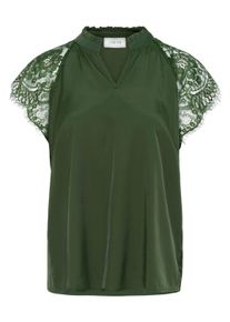 Kurzarmbluse Cream "Damen Bluse kurzarm CRNola", Damen, Gr. 36, gr&uuml;n (rifle gr&uuml;n), Obermaterial: 50% Viskose CV. 40% Nylon NY. 10% Lyocell CLY., Blusen Kurzarmbluse