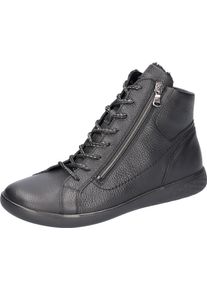 Waldl&auml;ufer Sneakerboots WALDL&Auml;UFER "H-CLOE", Damen, Gr. 8 (42), schwarz, Nappaleder, unifarben, Schuhe Sneakerboots, Schn&uuml;rboots, Bequemschuh, Rei&szlig;verschl&uuml;sse, in Komfortweite H