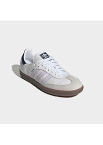 Sneaker adidas originals "SAMBA OG", Damen, Gr. 43, cloud wei&szlig;, frozen lila, night indigo, Leder, Schuhe Sneaker
