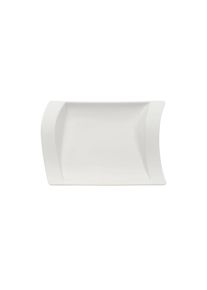 Villeroy & Boch Fr&uuml;hst&uuml;cksteller VILLEROY & BOCH "Beilagenplatte NewWave 21 x 15 cm wei&szlig;", wei&szlig;, Speiseteller, Fr&uuml;hst&uuml;cksteller