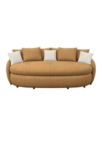 Luca Bessoni , Senfgelb , Textil , 238x80x140 cm , Stoffauswahl, Hocker erh&auml;ltlich, Armteil links, Armteil rechts ,