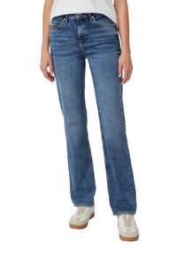 Straight-Jeans s.Oliver "KAROLIN", Damen, Gr. 46, L&auml;nge 30, blau (blau30), Denim/Jeans, Obermaterial: 82% Baumwolle, 17% Polyester, 1% Elasthan, unifarben, straight fit kn&ouml;chellang, Jeans Straight-Jeans, im Five-Pocket Style
