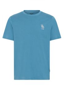 Rundhalsshirt Blend "Rundhalsshirt BHJeppe", Herren, Gr. S, blau (blau ashes), Obermaterial: 100% Baumwolle CO., Shirts Rundhalsshirt