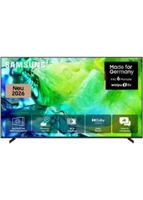 Samsung QLED-Fernseher "GQ50QN80HAU", Energieeffizienz: F, schwarz (titanschwarz), 50 &Prime;, Fernseher, Real QLED Mini-LEDs, Motion Xcelerator 144 Hz, Gaming Hub, Dolby Atmos, QLED-Fernseher
