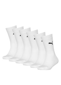 Socken Puma "Puma KIDS EASY RIDER 6P ECOM", M&auml;dchen, Gr. 39-42, Sockengr&ouml;&szlig;e, wei&szlig;, Baumwollmischung, normal, Socken Socken, Sportsocken, Rippenb&uuml;ndchen, Logo, Topseller