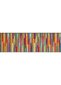 L&auml;ufer "Mikado Stripes" Gr. 19, bunt, B:60cm H:7mm L:180cm, Kunstfaser, wash+dry by Kleen-Tex, Teppiche, L&auml;ufer, Schmutzfangl&auml;ufer, modernes Streifen Design, rutschhemmend, waschbar