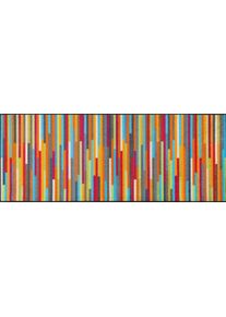 L&auml;ufer "Mikado Stripes" Gr. 11, bunt, B:75cm H:7mm L:190cm, Kunstfaser, wash+dry by Kleen-Tex, Teppiche, L&auml;ufer, Schmutzfangl&auml;ufer, modernes Streifen Design, rutschhemmend, waschbar