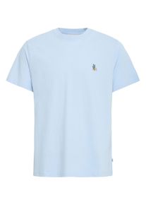 !Solid Rundhalsshirt SOLID "Rundhalsshirt SDUwe", Herren, Gr. XL, blau (144112 skyway), Obermaterial: 100% Baumwolle CO., Shirts Rundhalsshirt