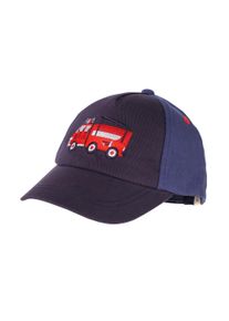 Baseball Cap MaxiMo, Jungen, Gr. 47/49, blau, Baumwolle, gemustert, Caps Baseball Cap, Feuerwehr-Motiv, mit Stickerei, mit Klettverschluss, Baumwolle