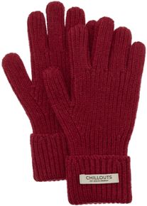 Strickhandschuhe Chillouts "Vala Glove", Damen, rot, Strick, Obermaterial: 100% Polyester, Handschuhe Strickhandschuhe