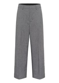 Marlene-Hose Kaffe "Damen Hose KAramona", Damen, Gr. 42, N-Gr, grau (grau melange), Obermaterial: 74% Polyester PES. 22% Viskose CV. 4% Elasthan EL., Hosen Marlene-Hose