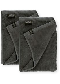 Sch&ouml;ner Wohnen Kollektion Duscht&uuml;cher "Sense", grau (anthrazit), B:70cm L:140cm, Frottee, Obermaterial: 100% Baumwolle, SCH&Ouml;NER WOHNEN-KOLLEKTION, Handt&uuml;cher, Duscht&uuml;cher, mit Velourborte, hautschmeichelnde Airtouch Qualit&auml;t, super weich