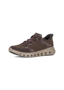 Slip-On Sneaker Gabor, Herren, Gr. 7 (40,5), braun, Nubukleder, Veloursleder, Schuhe Slip-On Sneaker, Freizeitschuh, Halbschuh, Slipper mit sportiver Sohle, G-Weite