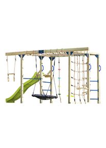 Ambia Garden , Blau, Braun, Limette , Holz, Kunststoff , Zeder , 196x205x522.5 cm , EN 71, Europ&auml;ischer Sicherheitsstandard, FSC 100% ,