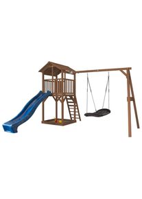 M&Ouml;BELIX M&ouml;belix , Blau, Braun , Holz , Zeder , 356.6x241.9x349 cm , FSC ,