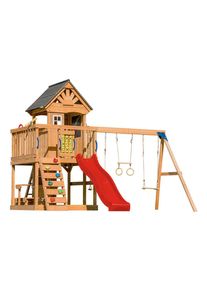 Ambia Garden , Anthrazit, Braun, Rot , Holz, Kunststoff , Zeder , 410x305x435 cm , Gr&uuml;ner Punkt, EN 71, Europ&auml;ischer Sicherheitsstandard, FSC 100% ,