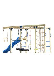 Ambia Garden , Blau, Braun , Holz, Kunststoff , Zeder , 196.2x205x522.5 cm , Gr&uuml;ner Punkt, EN 71, Europ&auml;ischer Sicherheitsstandard, FSC 100% ,