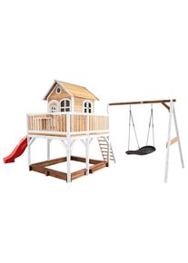 M&Ouml;BELIX M&ouml;belix , Braun, Rot, Wei&szlig; , Holz , Hemlocktanne , 613x291x277 cm , EN 71, CE, FSC 100% ,