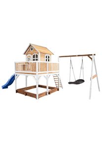M&Ouml;BELIX M&ouml;belix , Blau, Braun, Wei&szlig; , Holz , Hemlocktanne , 613x291x277 cm , FSC 100%, CE, EN 71 ,