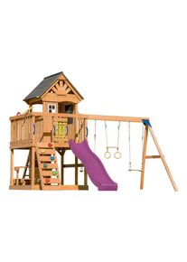 Ambia Garden , Anthrazit, Braun, Lila , Holz, Kunststoff , Zeder , 410x305x435 cm , EN 71, Europ&auml;ischer Sicherheitsstandard, FSC 100% ,